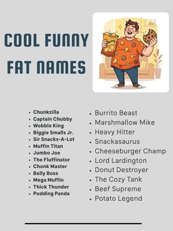 Cool Funny Fat Names