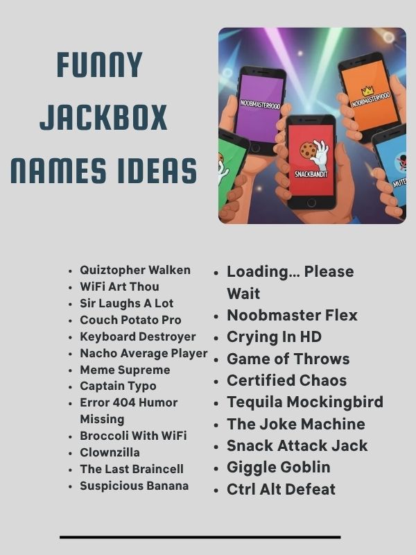 Funny Jackbox Names Ideas