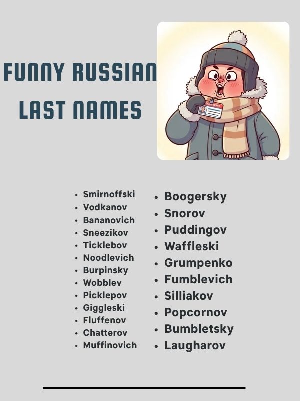 Funny Russian Last Names
