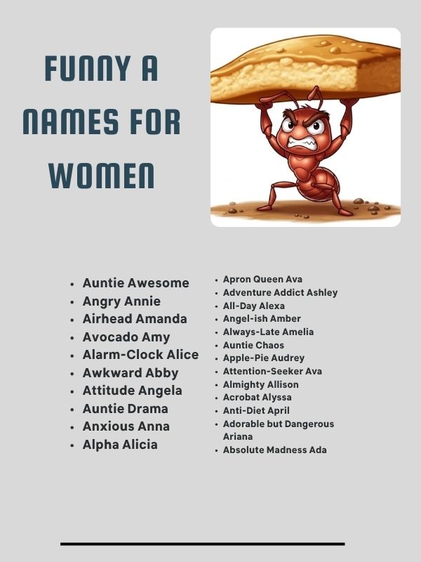 Funny A Names for Women