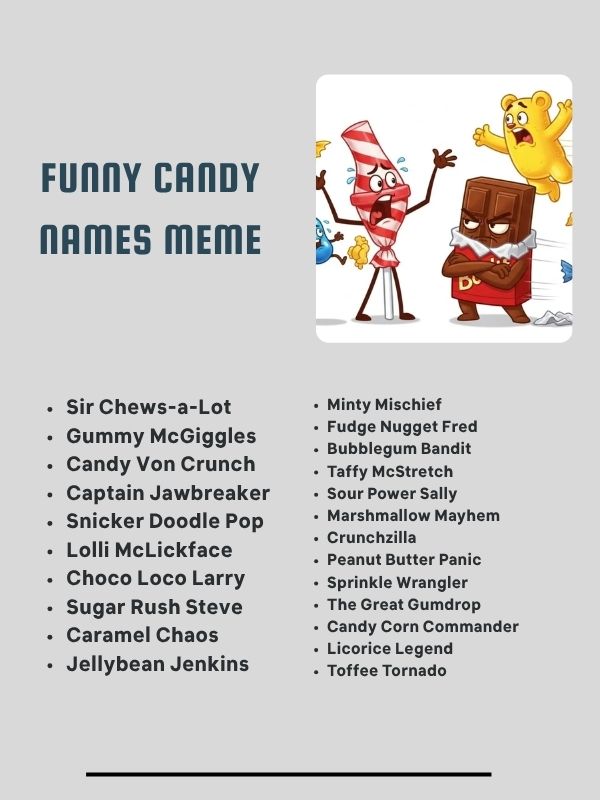 Funny Candy Names Meme