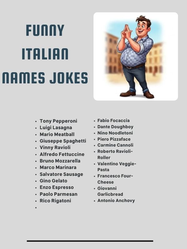 Funny Italian Names Jokes