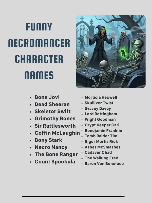 Funny Necromancer Character Names