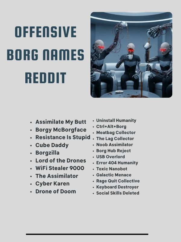 Offensive Borg Names Reddit