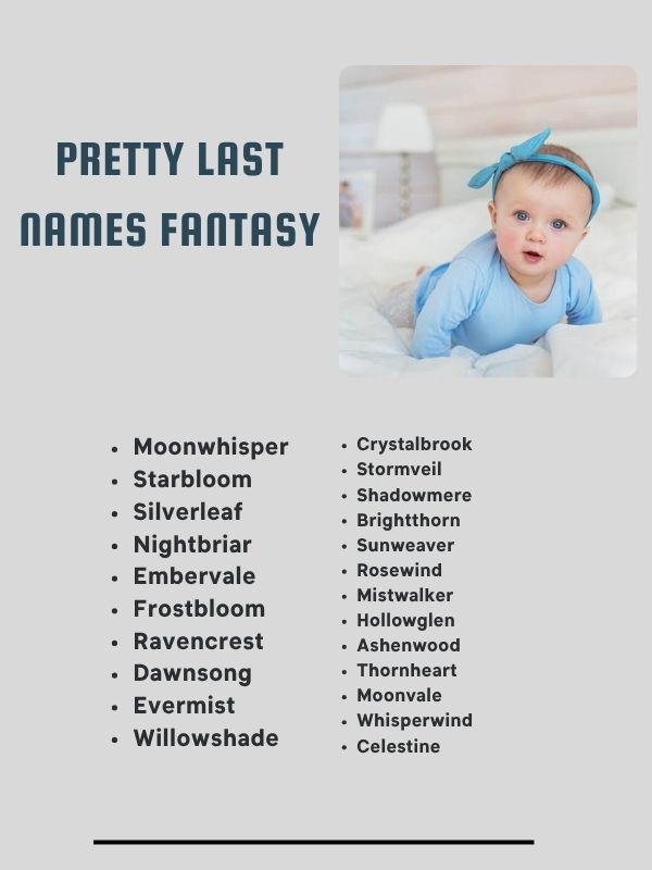 Pretty Last Names Fantasy